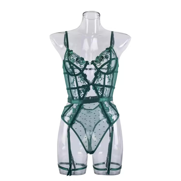 And Just Like That... Green Bodysuit - Last S - The Blackmarket Lingerie and Swimwear