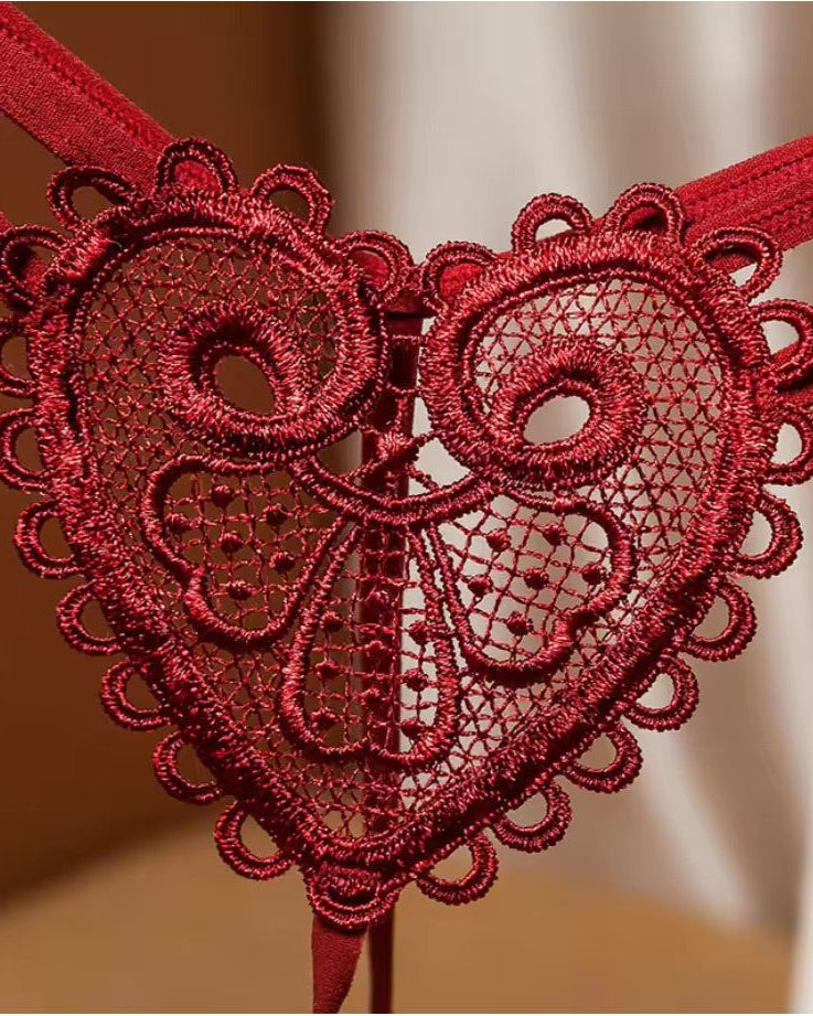 Eat Your Heart Out - Pearl G 'String - The Blackmarket Lingerie