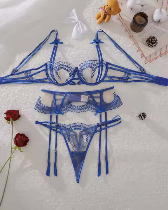 Heaven on Earth Sheer Blue Lace Lingerie