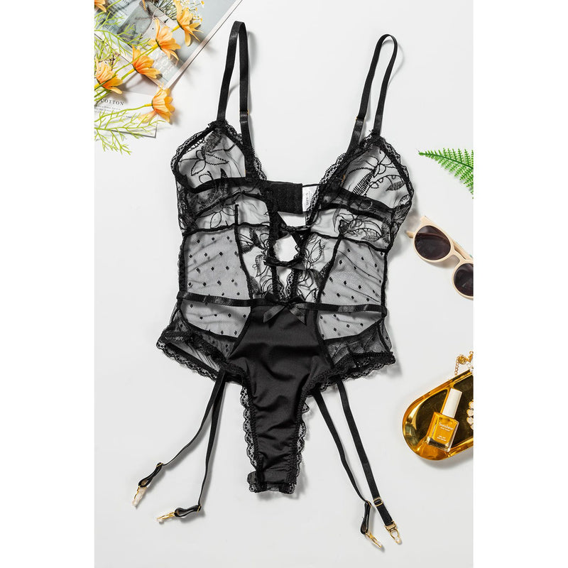 A Moment in Time - Lace Bodysuit - The Blackmarket Lingerie and Swimwear
