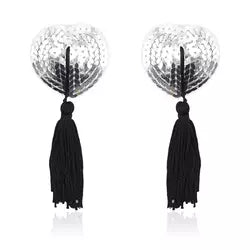 Blessing In Disguise - Sequin Nipple Covers with Tassels - The Blackmarket Lingerie and Swimwear