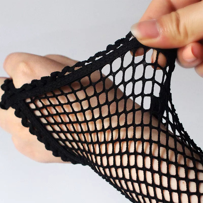 Gotta Hand it to You...Fishnet Fingerless Gloves - The Blackmarket Lingerie and Swimwear