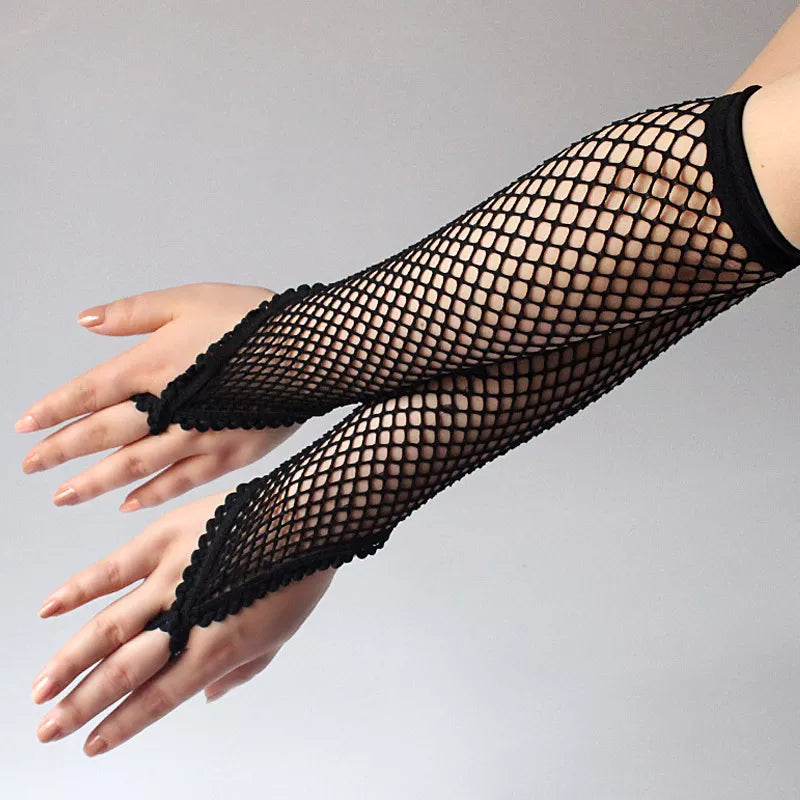 Gotta Hand it to You...Fishnet Fingerless Gloves - The Blackmarket Lingerie and Swimwear