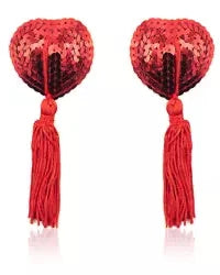 Blessing In Disguise - Sequin Nipple Covers with Tassels - The Blackmarket Lingerie