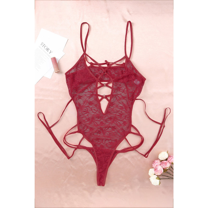 Make a Play - Curvy Lace Bodysuit - The Blackmarket Lingerie and Swimwear