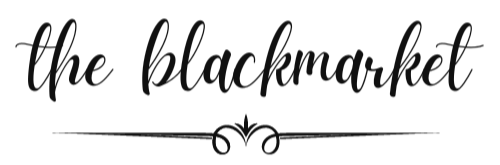 Logo of 'the blackmarket' luxe lingerie on a white background