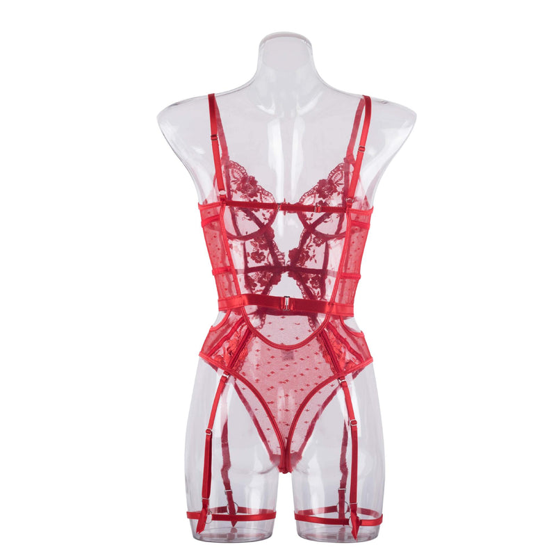 And Just Like That... Red Bodysuit - The Blackmarket Lingerie and Swimwear