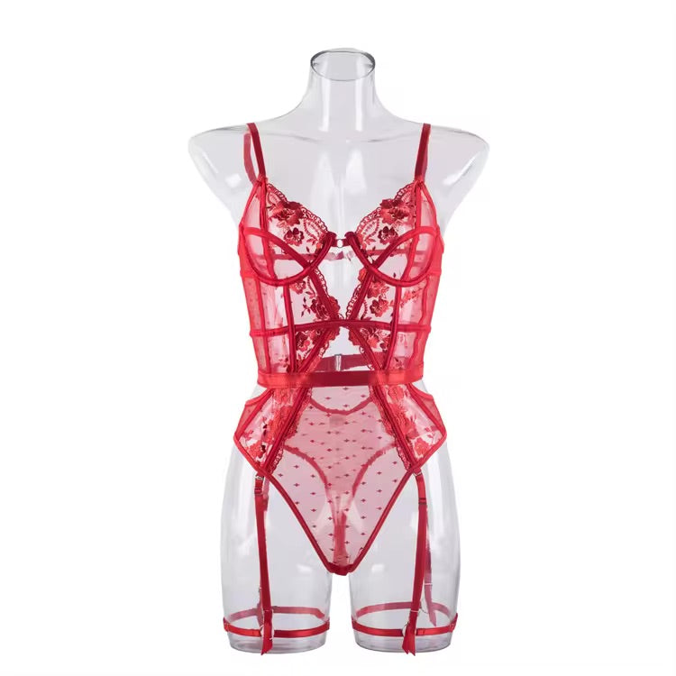 And Just Like That... Red Bodysuit - The Blackmarket Lingerie and Swimwear