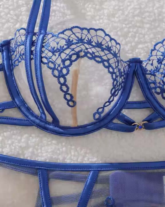 Heaven on Earth Sheer Blue Lace Lingerie