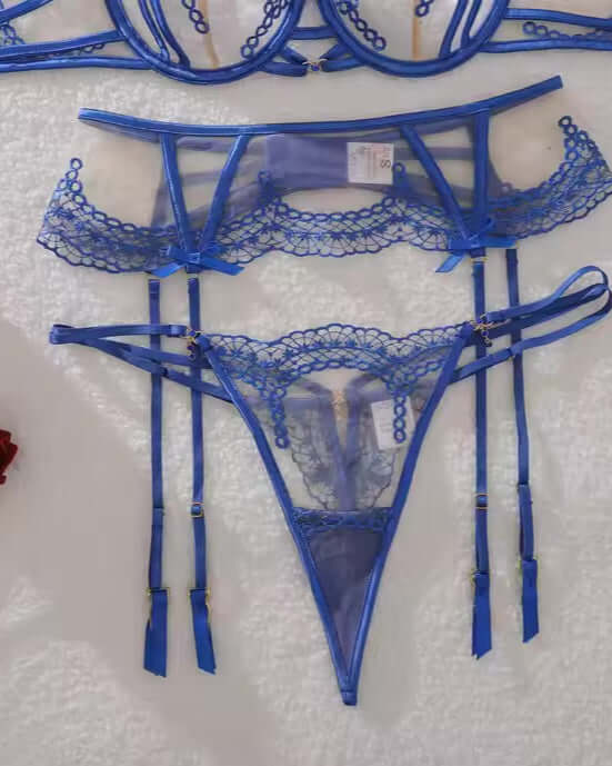 Heaven on Earth Sheer Blue Lace Lingerie