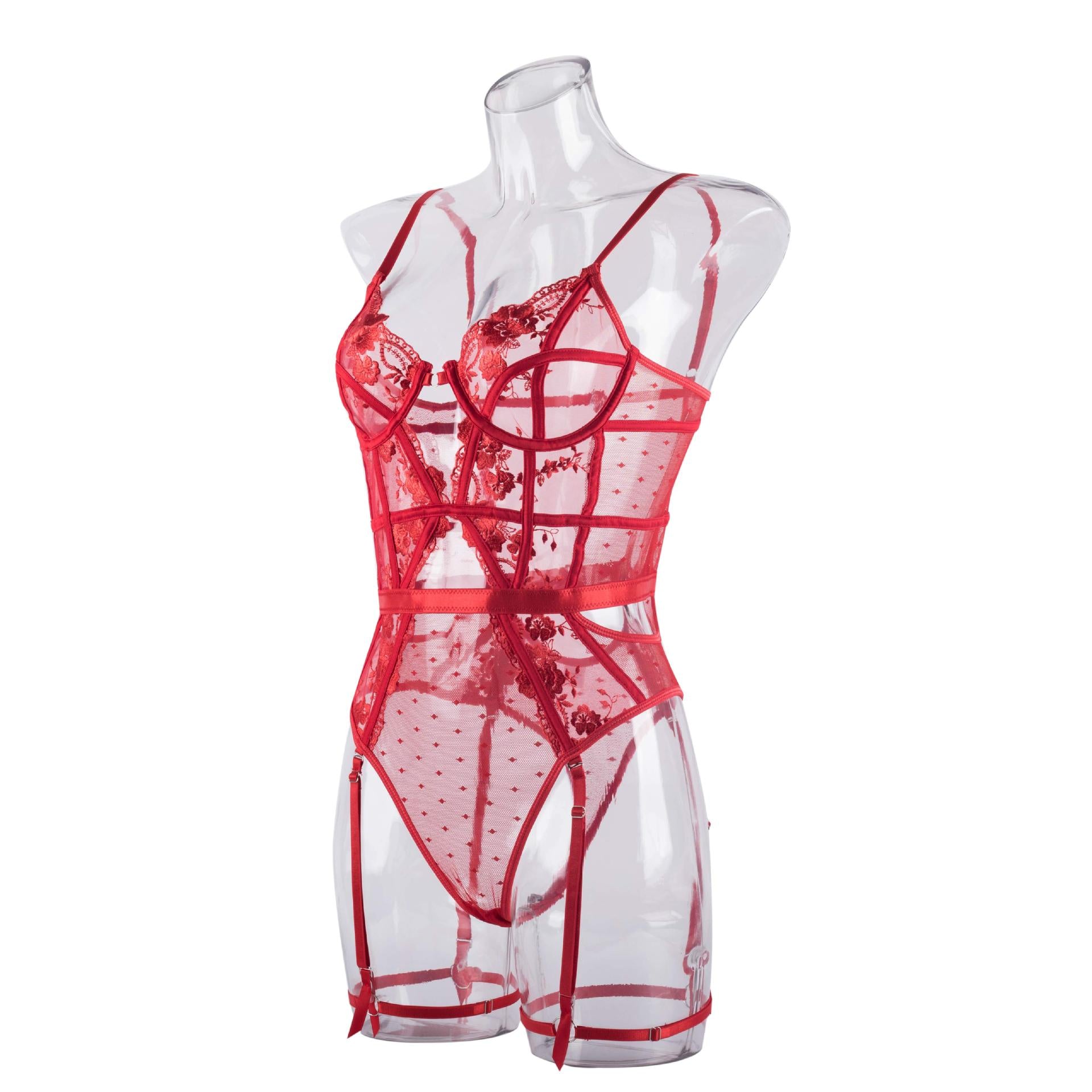 And Just Like That... Red Bodysuit - The Blackmarket Lingerie and Swimwear