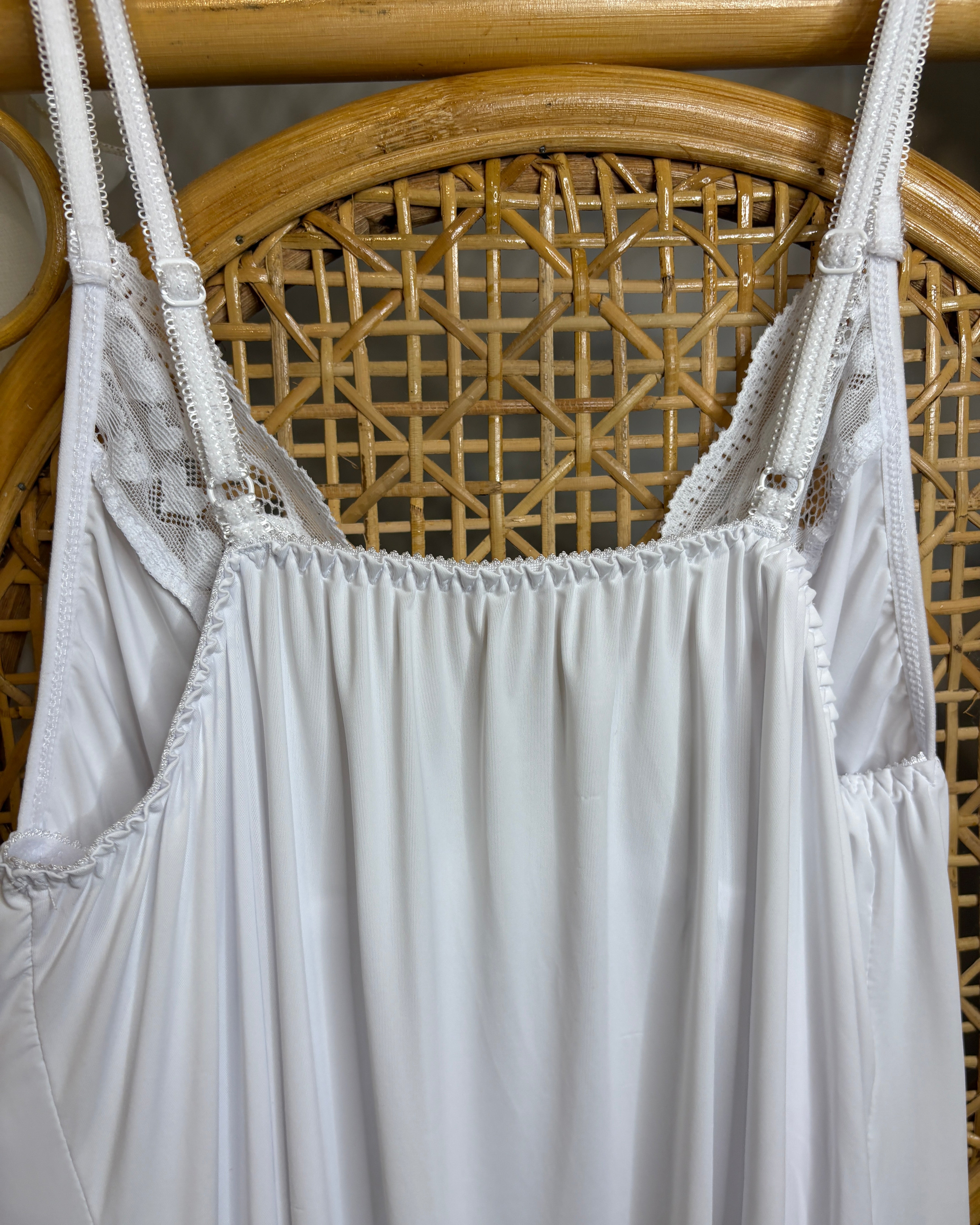 Let Love In Slinky White Nightdress