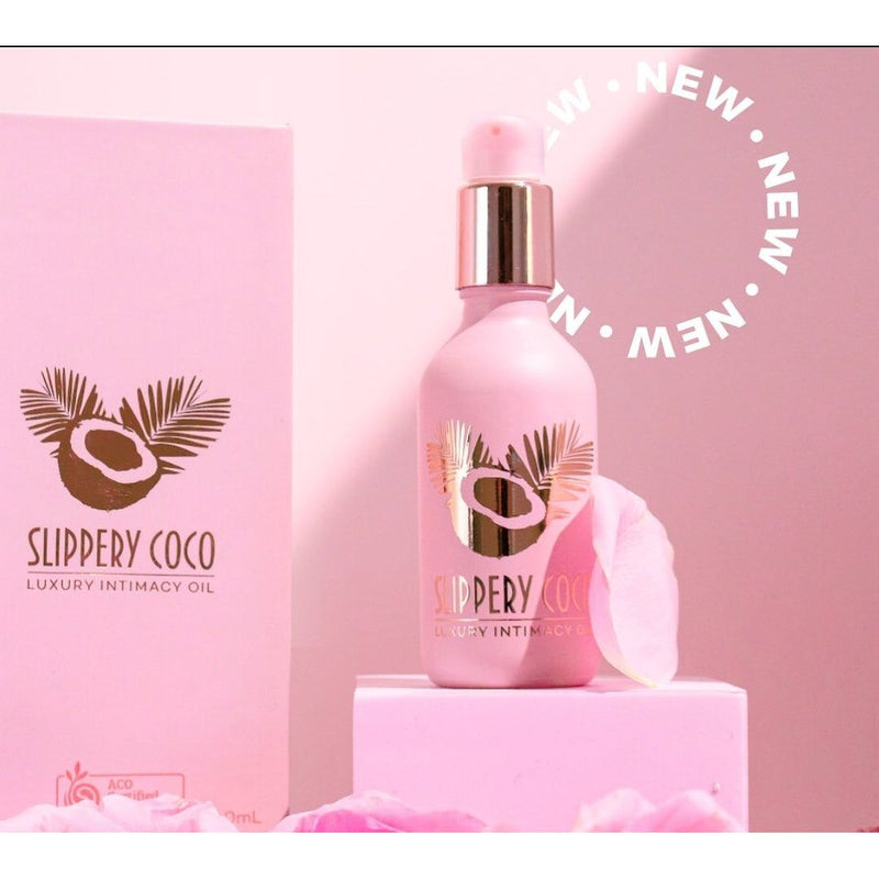 Slippery Coco -  Luxury Intimacy Oil - The Blackmarket Lingerie and Swimwear