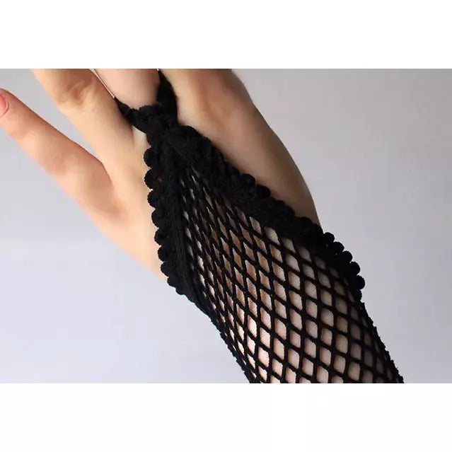 Fishnet Fingerless Gloves