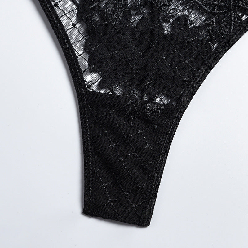 Wild at Heart - Lace Bra, G, Garter Belt and Garters - The Blackmarket Lingerie and Swimwear