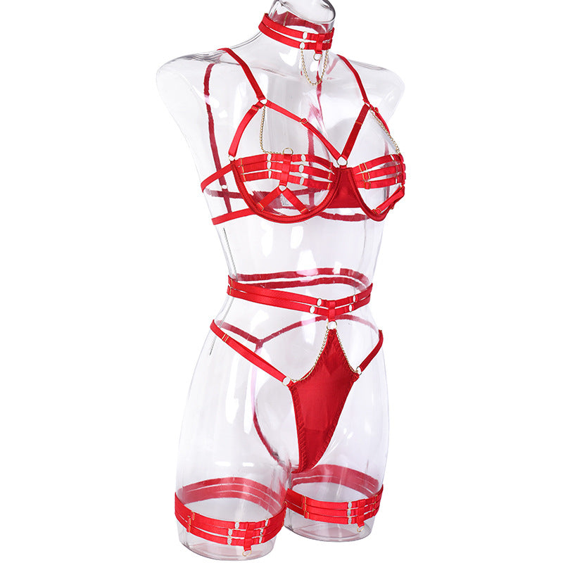 A Fine Art - 5 Piece Strapped Set - The Blackmarket Lingerie and Swimwear