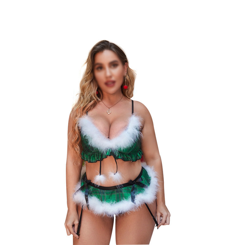 Up to Snow Good - Curvy Christmas Set - The Blackmarket Lingerie and Swimwear